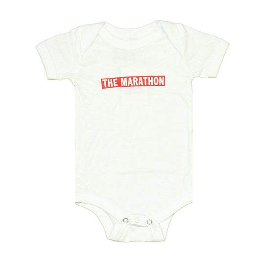 Marathon Bar Onesie - White