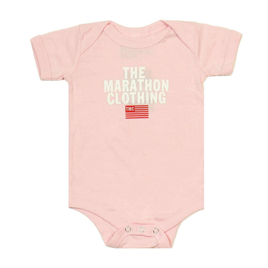 Stacked Logo Onesie - Pink